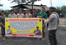 Polsek Sanga Desa Fokus Sosialisasi Tutup Illegal Refinery, Bantah Isu Adanya Setoran