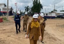 Plt. Camat Kertapati Tinjau Pembangunan PT. SLS di Kemangagung, Dorong Sinergi Investasi dan Masyarakat