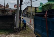 Aksi Cepat 24 Jam, Lurah Sentosa Herwansyah Tuntaskan Relokasi Tiang Listrik yang Hambat Jalan