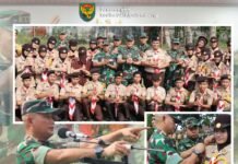 Kasdim 0418/Palembang Buka Kegiatan Persami Korps Kader Republik Indonesia (KKRI) di Bumi Perkemahan Candika