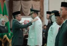 Wali Kota Ratu Dewa Lantik Rifandi Putra Sebagai Camat Kertapati