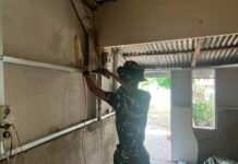 Instalasi Listrik Mulai Dipasang, Rehab RTLH TMMD Kodim 0418/Palembang Kian Rampung