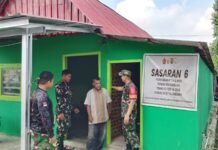 Rumah Ibu Sumilah Kian Nyaman, Satgas TMMD Kodim 0418/Palembang Rampungkan Tahap Penyempurnaan