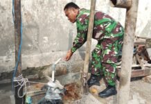 Instalasi Air Hampir Rampung, Satgas TMMD Kodim 0418/Palembang Percepat Penyelesaian Sumur Bor Rumah Tahfiz