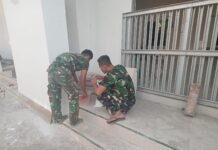Tahap Finishing Dipacu, Mushala Baitul Makfurin TMMD Kodim 0418/Palembang Kian Mendekati Rampung
