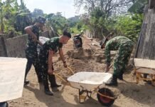 Hunian Ibu Sriyanti Terus Berbenah, Sentuhan Satgas TMMD Kodim 0418/Palembang Hadirkan Harapan Baru