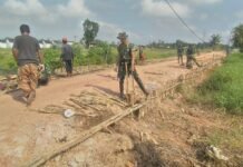 Akses Warga Kian Terbuka, Satgas TMMD Kodim 0418/Palembang Perkuat Konstruksi Jalan 750 Meter