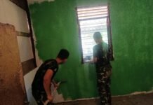 Rumah Bapak Kariono Kian Berwarna, Sentuhan Akhir Satgas TMMD Kodim 0418/Palembang Hampir Tuntas