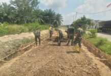 Jalan Harapan Warga Talang Jambi Mulai Menguat, Satgas TMMD Kodim 0418/Palembang Percepat Pengerasan