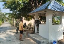Tahap Penyelesaian Dikebut, Satgas TMMD Kodim 0418/Palembang Rapikan Pembangunan Pos Kamling Talang Jambi