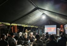 Film Kebangsaan Satukan TNI dan Pemuda, TMMD Kodim 0418/Palembang Gelar Nobar di Poskotis