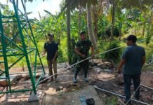 Sumur Bor Kampung Kreatif Pelangi TMMD Ke-129 Kodim 0418/Palembang Terus Disempurnakan