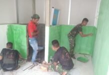 Pemasangan Pintu dan Finishing Dikebut, RTLH Ibu Sriyanti Segera Rampung di Program TMMD Ke-129