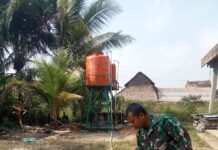 Sebelum Dimanfaatkan Warga, Satgas TMMD Ke-129 Kodim 0418/Palembang Cek Kesiapan Sumur Bor Mushola Hidayatullah