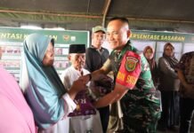 Tak Hanya Bangun Infrastruktur, TMMD ke-129 Kodim 0418/Palembang Hadir Lewat Aksi Sosial Peduli Masyarakat