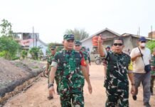 Tim Wasev Pastikan Pembangunan Jalan TMMD ke-129 Tepat Sasaran, Akses Warga Talang Jambe Kian Terbuka