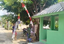 Pos Kamling Talang Jambi Dipoles, Satgas TMMD ke-129 Kejar Finishing Jelang Rampung