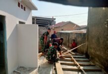 Mushola Baitul Maghfurin Masuk Tahap Akhir, Satgas TMMD Kebut Finishing Jelang Rampung