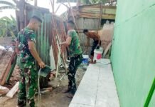 Satgas TMMD Kebut Rumah Ibu Sriyanti, Tahap Finishing Mulai Dipersiapkan