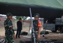 Dua Hari Jelang Penutupan, Wadansatgas Kawal Persiapan Lokasi TMMD ke-129 Kodim 0418/Palembang