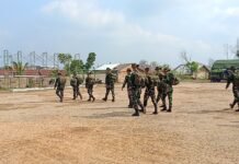 Jelang Upacara Penutupan TMMD ke-129 Kodim 0418/Palembang, Satgas Gladi di Talang Jambe