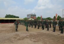 H-1 Penutupan, Satgas Pastikan Gladi Upacara TMMD ke-129 Kodim 0418/Palembang Berjalan Matang