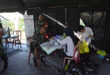Setetes Darah di Pengujung TMMD, Satgas Kodim 0418/Palembang Gelar Aksi Kemanusiaan