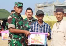 Penutupan TMMD ke-129 Kodim 0418/Palembang Diiringi Baksos, TNI Berbagi untuk Warga Talang Jambe