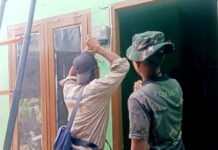 Listrik Sudah Menyala, Rumah Ibu Sriyanti Kian Layak Huni Berkat Program TMMD ke-129 Kodim 0418/Palembang
