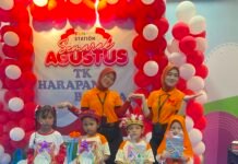Edukasi Motorik dan Kebersamaan, TK Harapan Bangsa 5 Gelar Lomba HUT RI ke-81