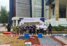 PULUHAN JUTA ROKOK ILEGAL DIMUSNAHKAN, BEA CUKAI SUMBAGTIM SELAMATKAN POTENSI KERUGIAN NEGARA Rp 20,56 MILYAR